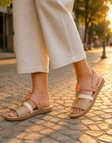 Sandália Modare Pedraria Ortopédica Feminina para Uso Diário com Conforto Anatômico