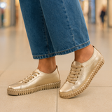 Tênis em couro feminino Bottero - Conforto que Acompanha Você o Dia Todo