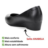Sapato Scarpin Modare Salto Baixo Grosso  Calce Fácil Preto Bege Marinho 34-39
