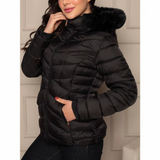 Jaqueta bobojaco puffer com capuz removível (estoque limitado)