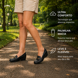 Sapato Anabela Feminino Modare Ultra Conforto com Salto Baixo Ideal para Trabalho e Uso Diário