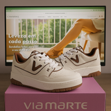 Tênis feminino Nobuck Napa Via Marte