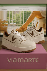 Tênis feminino Nobuck Napa Via Marte
