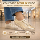 Tênis em couro feminino Bottero - Conforto que Acompanha Você o Dia Todo