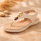 Sandália Feminina Modare Comfort Plus Ortopédica Branco Off Avela Preto 34-40