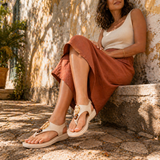 Sandália Feminina Modare Comfort Plus Ortopédica Branco Off Avela Preto 34-40