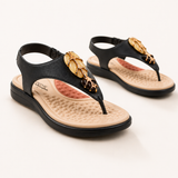 Sandália Feminina Modare Comfort Plus Ortopédica Branco Off Avela Preto 34-40