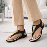 Sandália Feminina Modare Comfort Plus Ortopédica Branco Off Avela Preto 34-40
