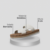 Sandália feminina Casual Flatform Moleca