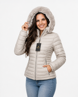 Jaqueta bobojaco puffer com capuz removível (estoque limitado)