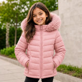 Jaqueta bobojaco puffer com capuz removível (estoque limitado)