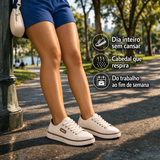 Tênis feminino casual Ultra Conforto Flex Dia a Dia - de pés cansados a passos leves.