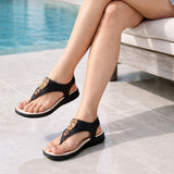 Sandália Feminina Modare Comfort Plus Ortopédica Branco Off Avela Preto 34-40