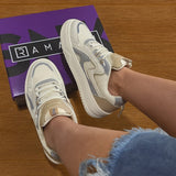 Tênis Plataforma Feminino Ramarim Refletivo Crystal